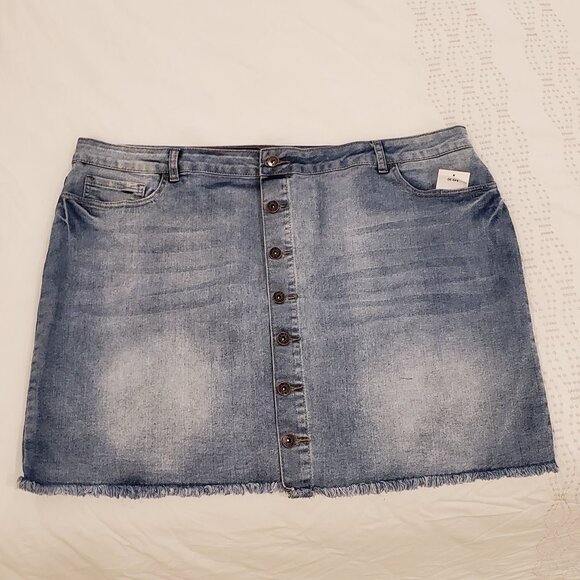 Denim jean skirt cleo size 20 - Picture 1 of 5